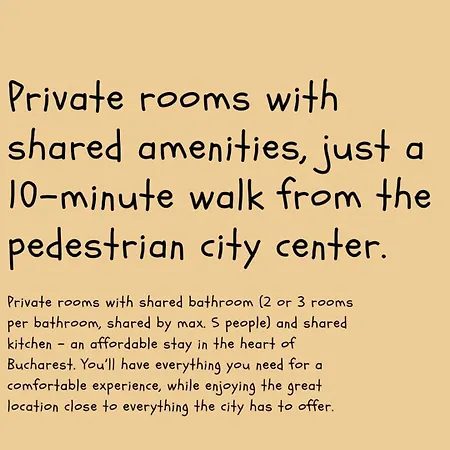 Homestay Center Unirii Square Private With View - Shared Amenities *